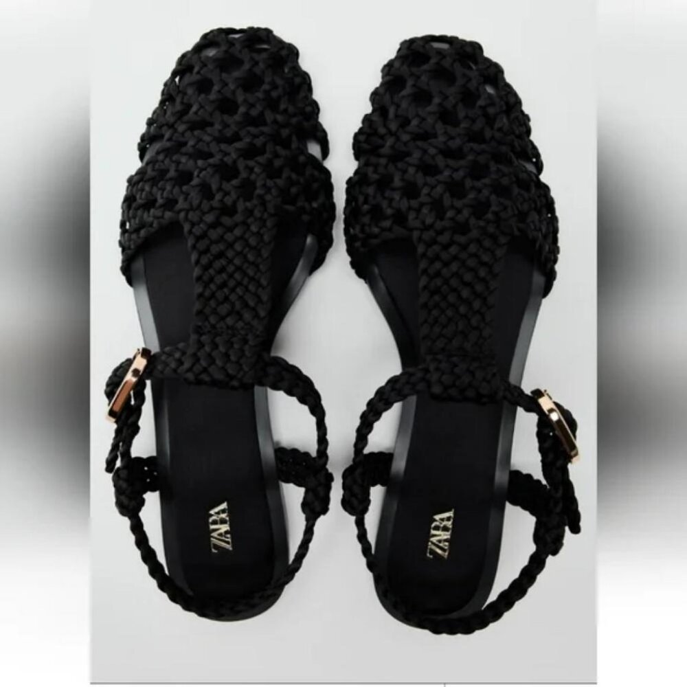ZARA FLAT CAGE SANDALS